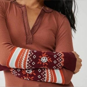 NWT Free People Mikah Layering Top in Autumn Combo Women’s size Small